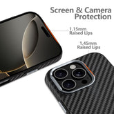 TECH-PROTECT ION CARBON MAGSAFE IPHONE 16 BLACK/SILVER